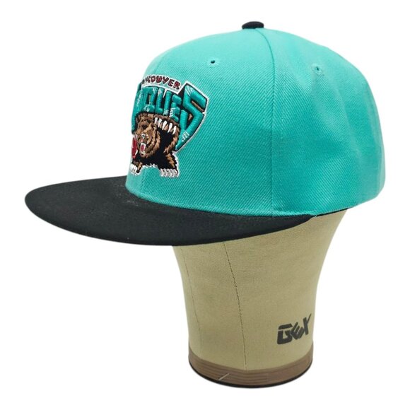Vancouver Grizzlies Embroidered 3D Logo Snapback Cap Trucker Hat Mitchell Ness - Picture 2 of 14